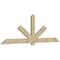Ekena Millwork Kennewick Rough Sawn Timber Gable Bracket, Douglas Fir, 108"W x 36"H x 2"D x 6"F, 8/12 Pitch GBW108X36X0206KEN00RDF - alternate 5